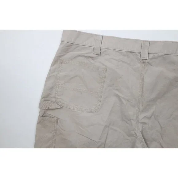 Vintage Y2K Carhartt Mens 48x26 Distressed Original Fit Wide Leg Pants Khaki Tan